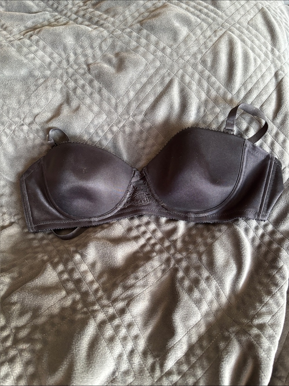 Vintage Triumph Black Strapless Convertible Bra - Women Intimates